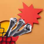 الماراثون يريد فقط عبور الشارع.